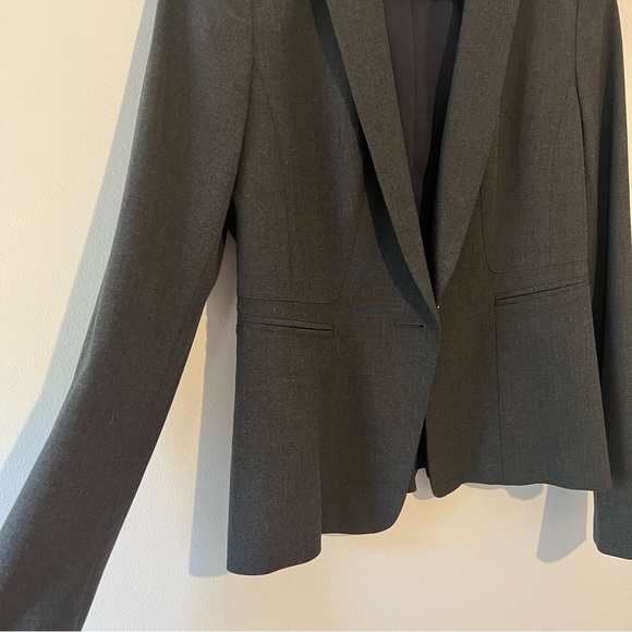 Ann Taylor Charcoal Suit Blazer/Jacket (no skirt) - Picture 3 of 5